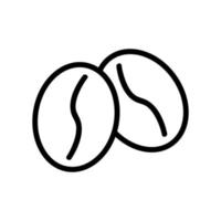 vecteur d'icône de noix. illustration de symbole de contour isolé