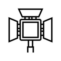 lightbox photographie équipement ligne icône illustration vectorielle vecteur