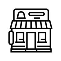 magasin de bonbons ligne icône illustration vectorielle vecteur