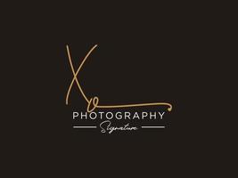 lettre xo signature logo template vecteur