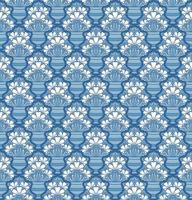 fond vectoriel continu bleu clair dans un style art nouveau avec un bouquet de fleurs blanches