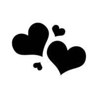 icône de symbole d'amour, vecteur de symbole d'amour. conception simple de logo