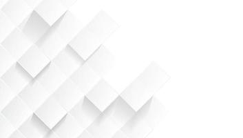 futur minimaliste et moderne rectangle abstrait géométrique couleur blanc et gris illustration de conception de fond carré vecteur