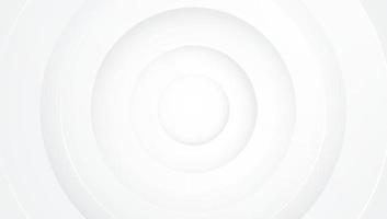 minimaliste et élégant, chevauchement 3d fond blanc moderne forme de cercle abstrait avec superposition d'ombre illustration vectorielle de conception d'effet de ligne dorée vecteur