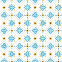 motif sans couture avec tournesols et éléments brodés dans les couleurs nationales bleues et jaunes sur fond blanc, support avec l'ukraine, conception pour l'emballage ou l'impression textile vecteur