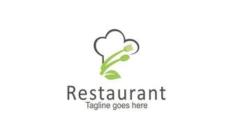 vecteur de modèle de conception de logo de restaurant