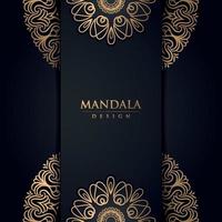 mandala de luxe pour la décoration, cartes de mariage, cartes d'invitation, couverture, bannière. vecteur