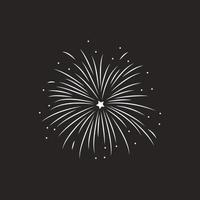 icône de feux d'artifice. conception de modèle d'illustration vectorielle. vecteur