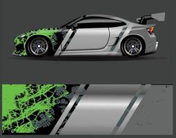 conceptions de fond de course à rayures abstraites graphiques pour l'aventure de course de rallye de véhicules et la livrée de course automobile vecteur