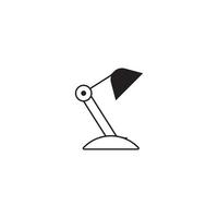 icône de lampe de table. vecteur