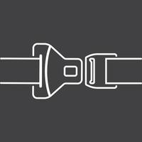 modèle de conception d'illustration vectorielle d'icône de ceinture de sécurité. vecteur