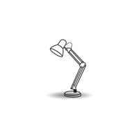icône de lampe de table vecteur