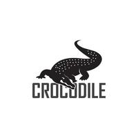 logo croco. conception de modèle d'illustration vectorielle. vecteur