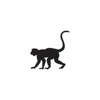 modèle de conception d'illustration vectorielle de logo de singe. vecteur