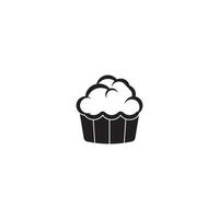 modèle de conception d'illustration vectorielle icône muffin. vecteur