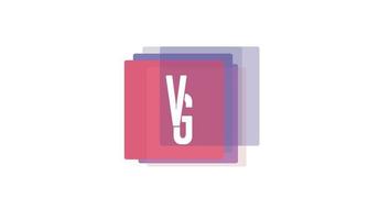 alphabet lettres initiales monogramme logo vg, gv, v et g vecteur
