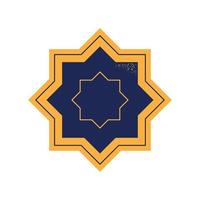 icône étoile islamique vecteur