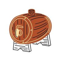 icône de baril de bière vecteur