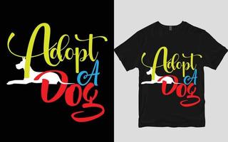 conception de t-shirt pour chien vecteur