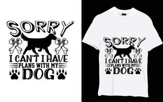 conception de t-shirt pour chien vecteur