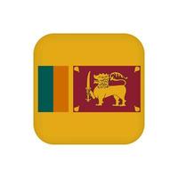 drapeau sri lanka, couleurs officielles. illustration vectorielle. vecteur