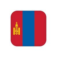 drapeau de la mongolie, couleurs officielles. illustration vectorielle. vecteur