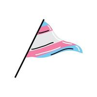 drapeau transgenre lgbt vecteur