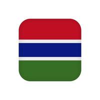 drapeau de la gambie, couleurs officielles. illustration vectorielle. vecteur