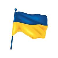 drapeau de l'ukraine vecteur