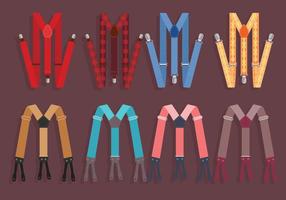 Suspenders vecteur coloré