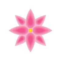 icône de fleur rose vecteur