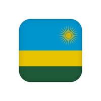 drapeau du rwanda, couleurs officielles. illustration vectorielle. vecteur