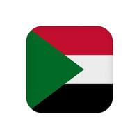 drapeau soudanais, couleurs officielles. illustration vectorielle. vecteur