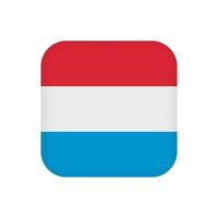 drapeau luxembourgeois, couleurs officielles. illustration vectorielle. vecteur