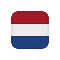 drapeau néerlandais, couleurs officielles. illustration vectorielle. vecteur