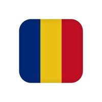 drapeau de la roumanie, couleurs officielles. illustration vectorielle. vecteur