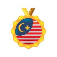 hari merdeka avec le drapeau de la malaisie vecteur