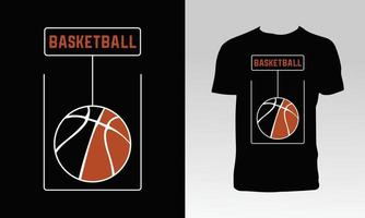 conception élégante de t-shirt de basket-ball