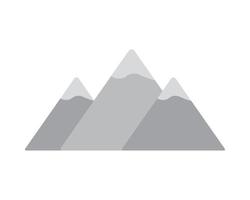 icône des pics de montagne vecteur