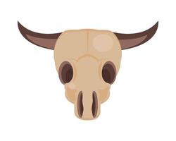 icône de crâne de vache vecteur