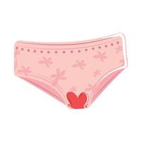 menstruation femme culotte vecteur