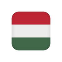 drapeau hongrois, couleurs officielles. illustration vectorielle. vecteur