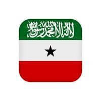 drapeau somaliland, couleurs officielles. illustration vectorielle. vecteur