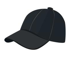 maquette de casquette noire vecteur