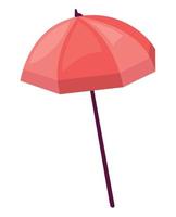 parasol rouge vecteur