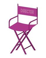 directeur cinéma chaise vecteur