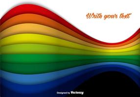 Résumé Rainbow Colorful Lines Vector Background