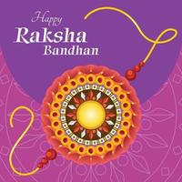 post raksha bandhan square affiches et publicités sur les réseaux sociaux vecteur