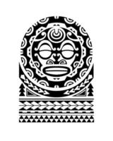 croquis de tatouage style maori pour l'épaule vecteur