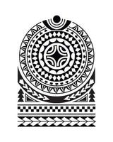 croquis de tatouage style maori pour l'épaule vecteur